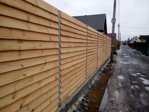 Деревянный забор елочка 150 метров фото в Адлере